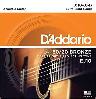 D'Addario EJ10 EJ10 BRONZE 80/20